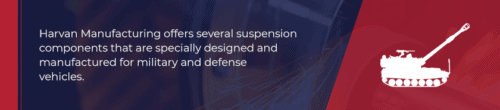 Information about suspension parts for military and defense vehicles